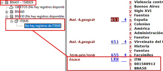 LKR ítems de facticia